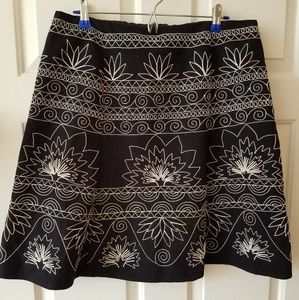 Talbots Embroidered Skirt